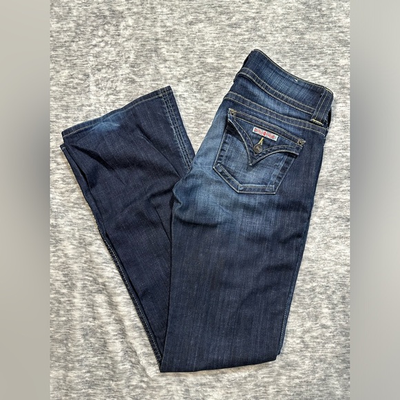 HUDSON Low Rise Signature Boot Cut Flap Pocket Jeans Elm Size 28 - Picture 14 of 14